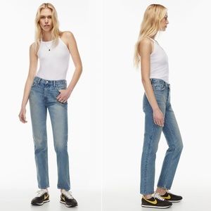 Aritzia Denim Forum The Romy 10.5" Rise Classic Straight Leg Jeans